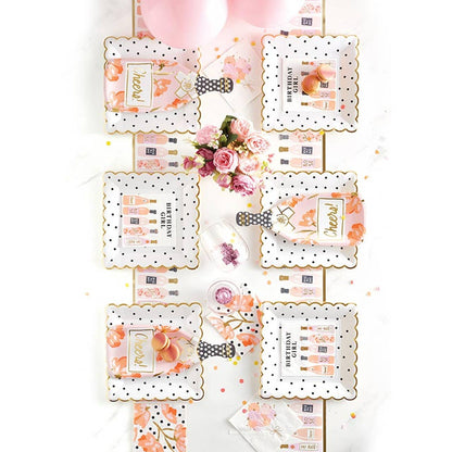 Champagne Bottle Shaped Plates
