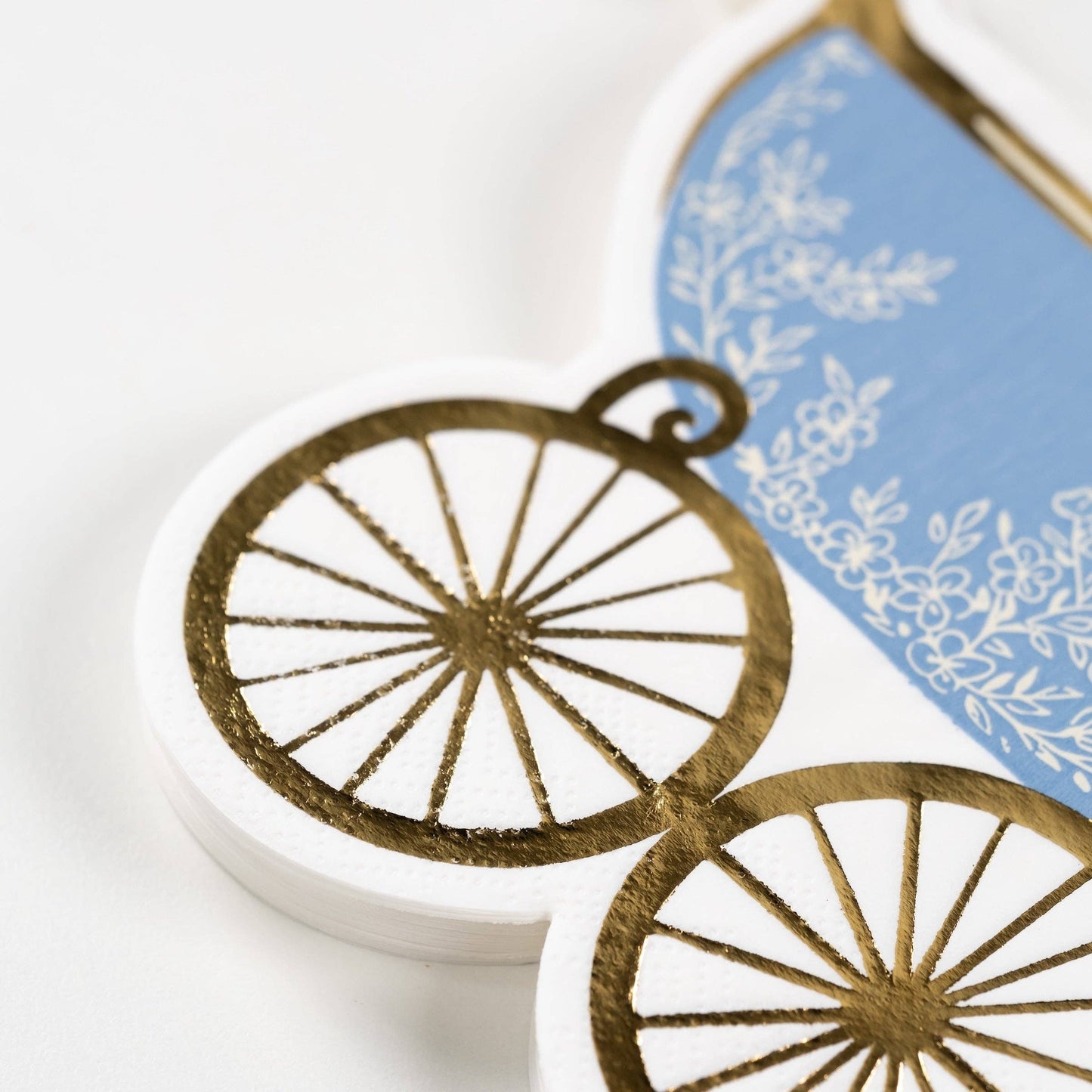 Blue Baby Carriage Beverage Napkins