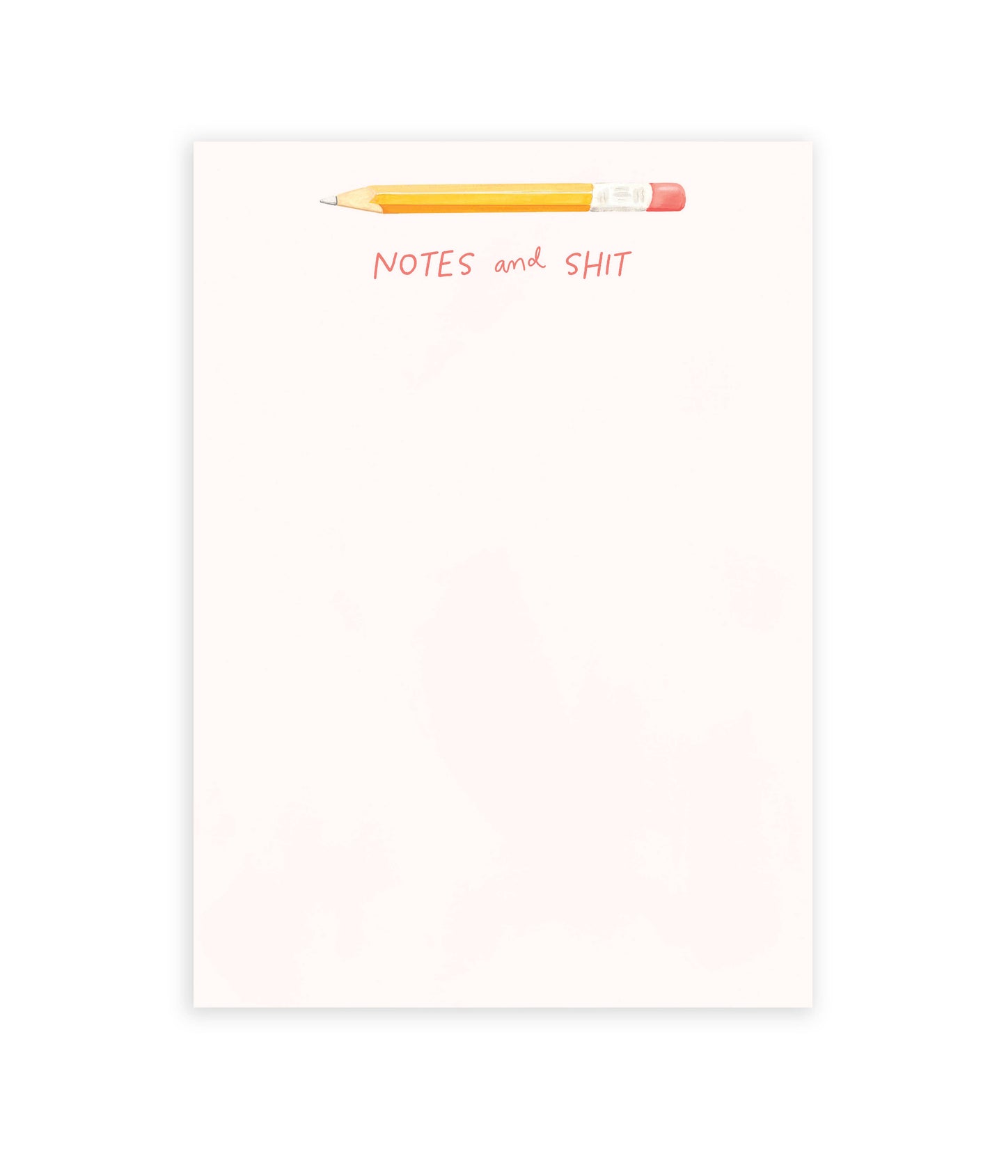 Pencil Notes + Shit Notepad | Funny Desk Notepad