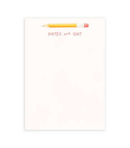 Pencil Notes + Shit Notepad | Funny Desk Notepad