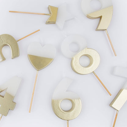 Gold Dipped Star Candle