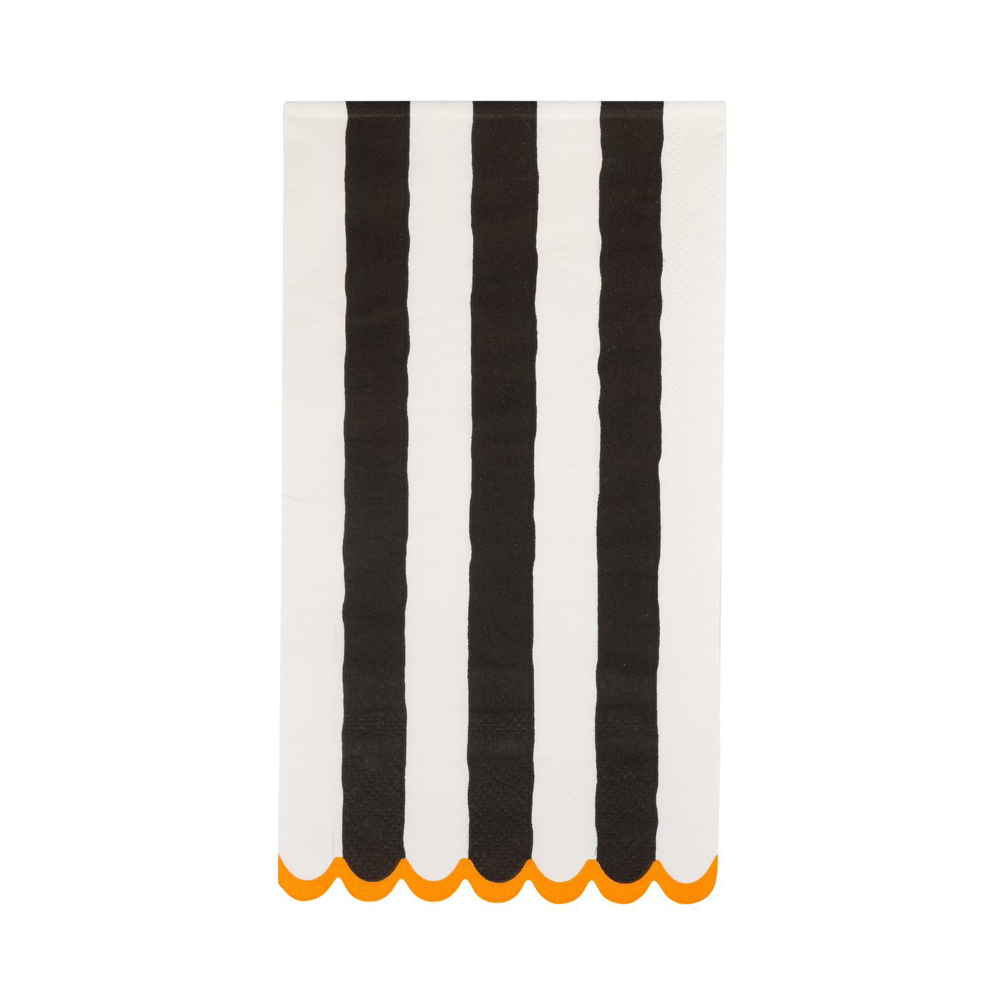 Black and Cream Striped Dinner Napkin