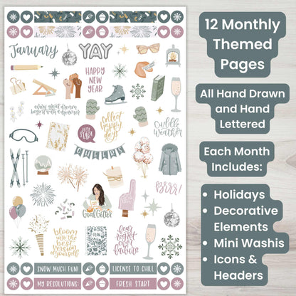 Monthly Celebration Sticker Pack