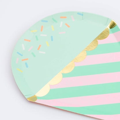 Ice Cream With Sprinkles Plates