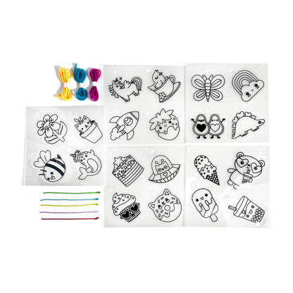Shrink-Its! DIY Shrink Art Kit - Cute Crew (28 PC Set)