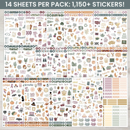 Monthly Celebration Sticker Pack