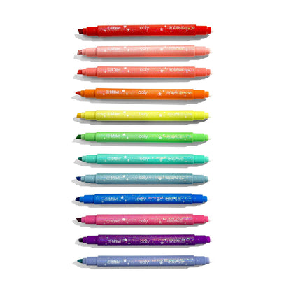 Switch-eroo! Sparkle Color Changing Markers - Set of 12