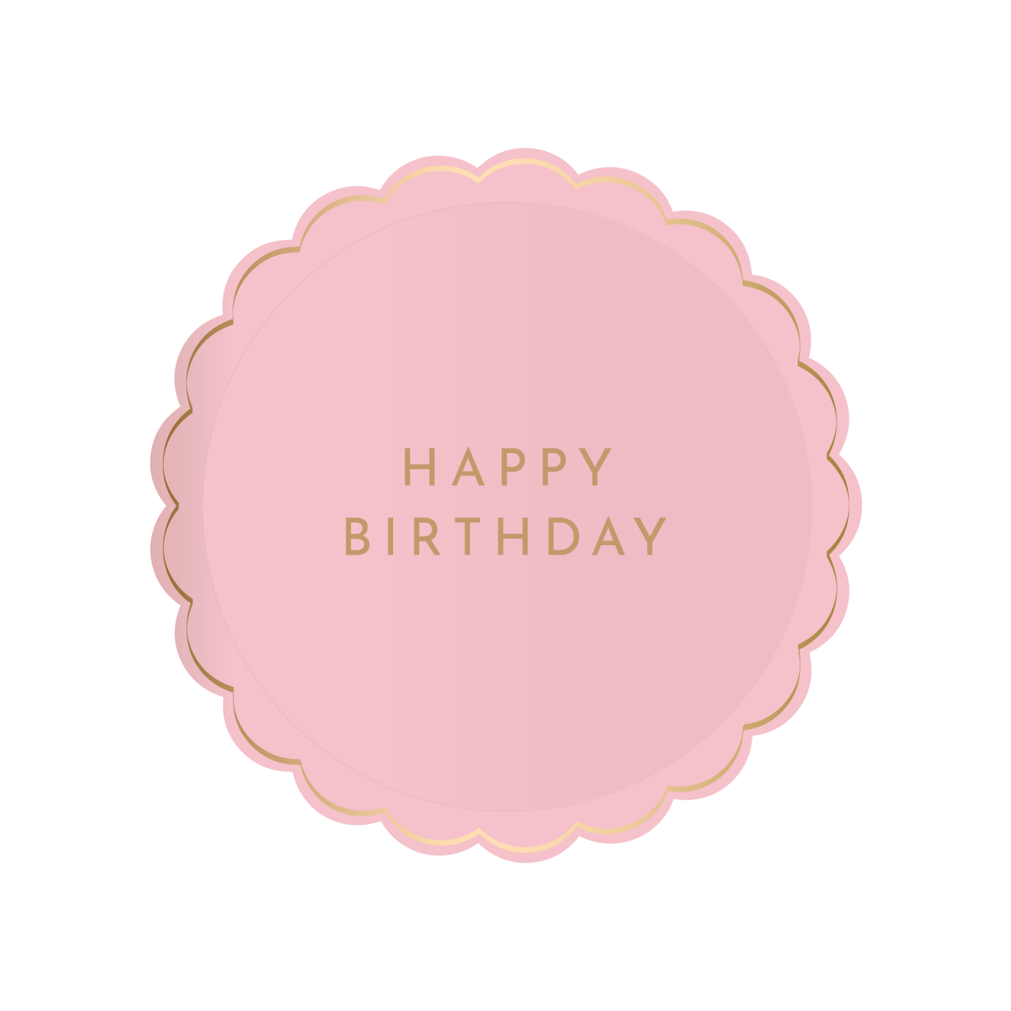 Petal Pink Signature - Happy Birthday Small Plate