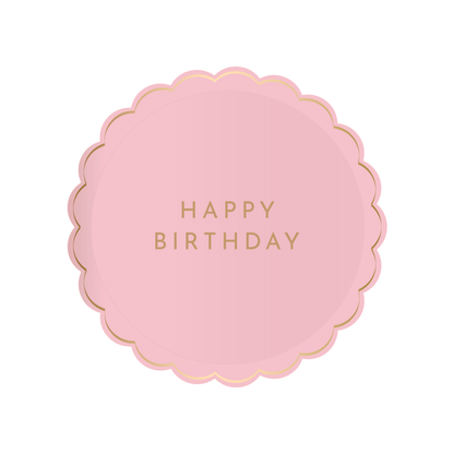 Petal Pink Signature - Happy Birthday Small Plate