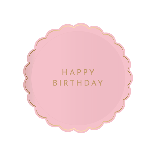 Petal Pink Signature - Happy Birthday Small Plate