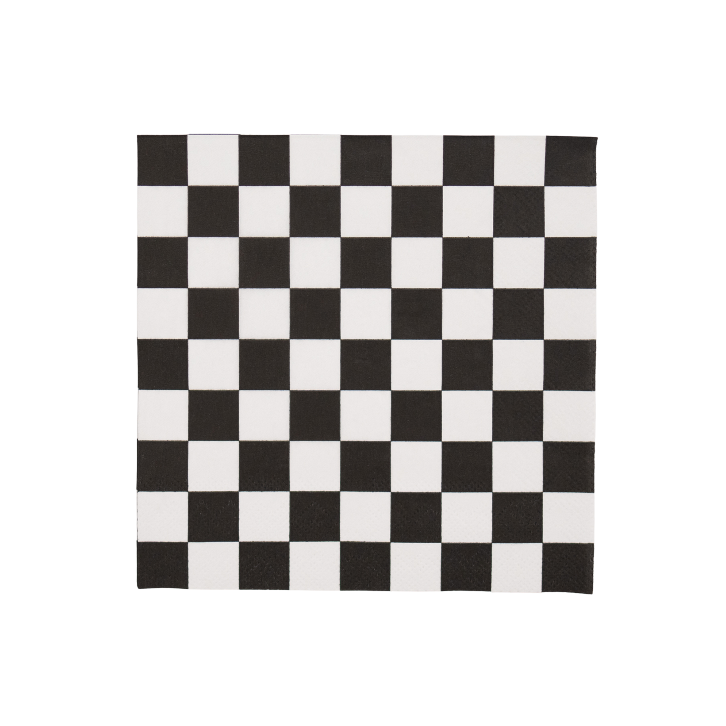 Black And White Signature Checker Napkins