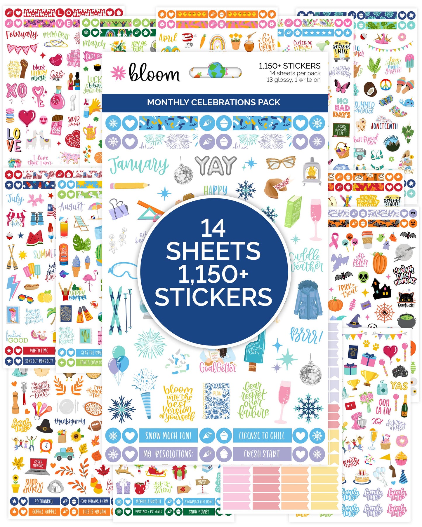 Monthly Celebration Sticker Pack