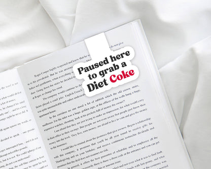 Diet Coke Bookmark, Book Shop Gifts, Bookmarks: Clear Cello Sleeve