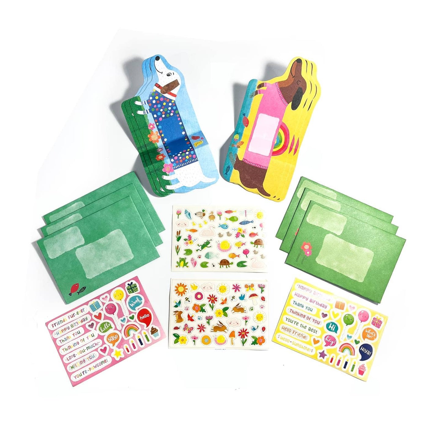 Tiny Tadas!: notecard & Sticker Kit - Playful Pups (Set of 16)