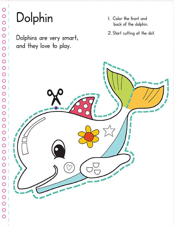 Color, Cut, and Fold: Ocean Animals