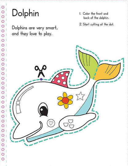 Color, Cut, and Fold: Ocean Animals