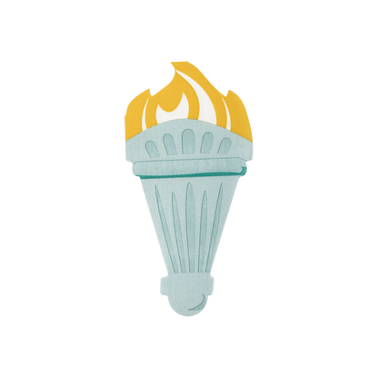 Lady Liberty Shaped Paper Dinner Napkin