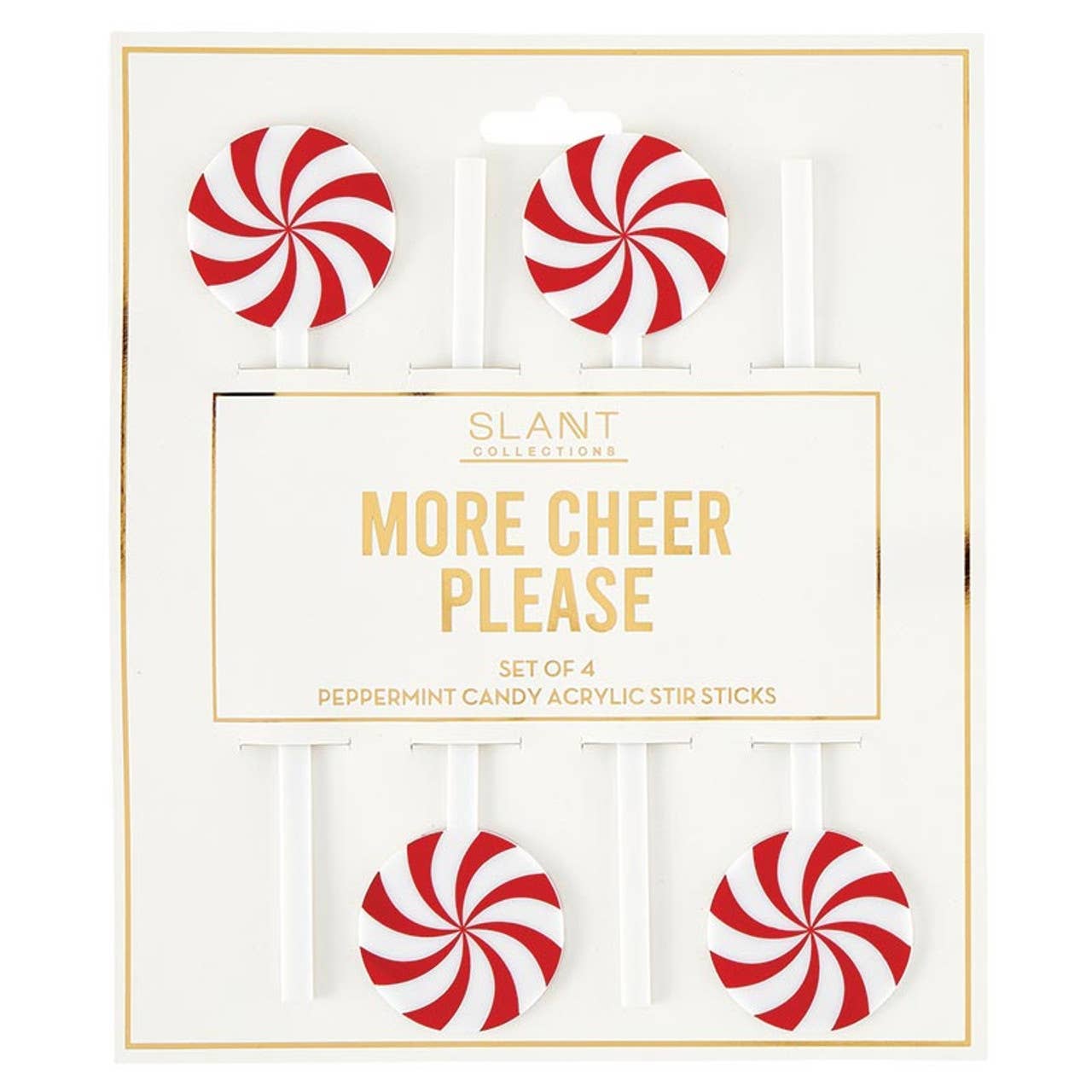 Acrylic Stir Sticks - Peppermint: Acrylic
