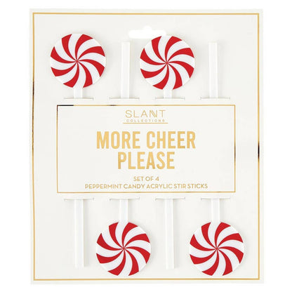 Acrylic Stir Sticks - Peppermint: Acrylic
