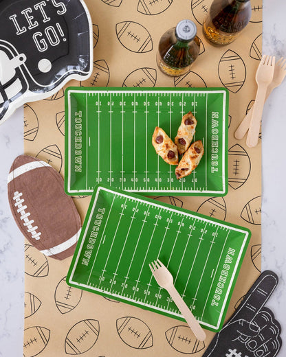 Football Helmet Shaped Paper Plate