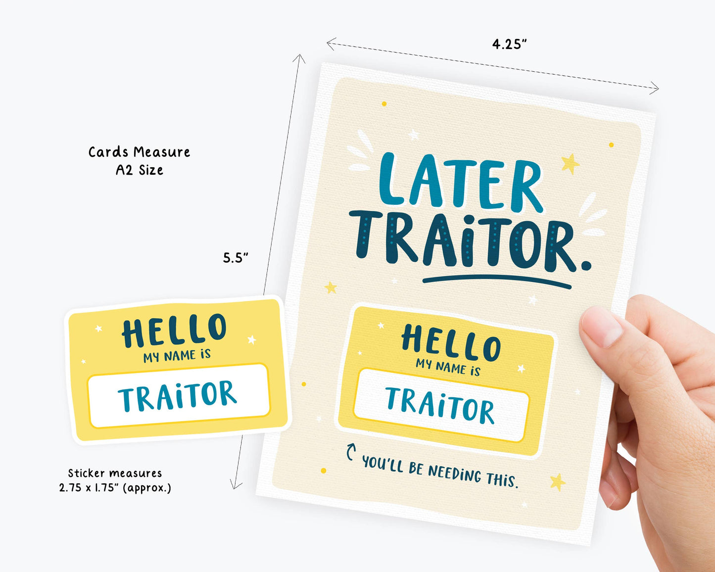 Sticker Card, Funny New Job Card