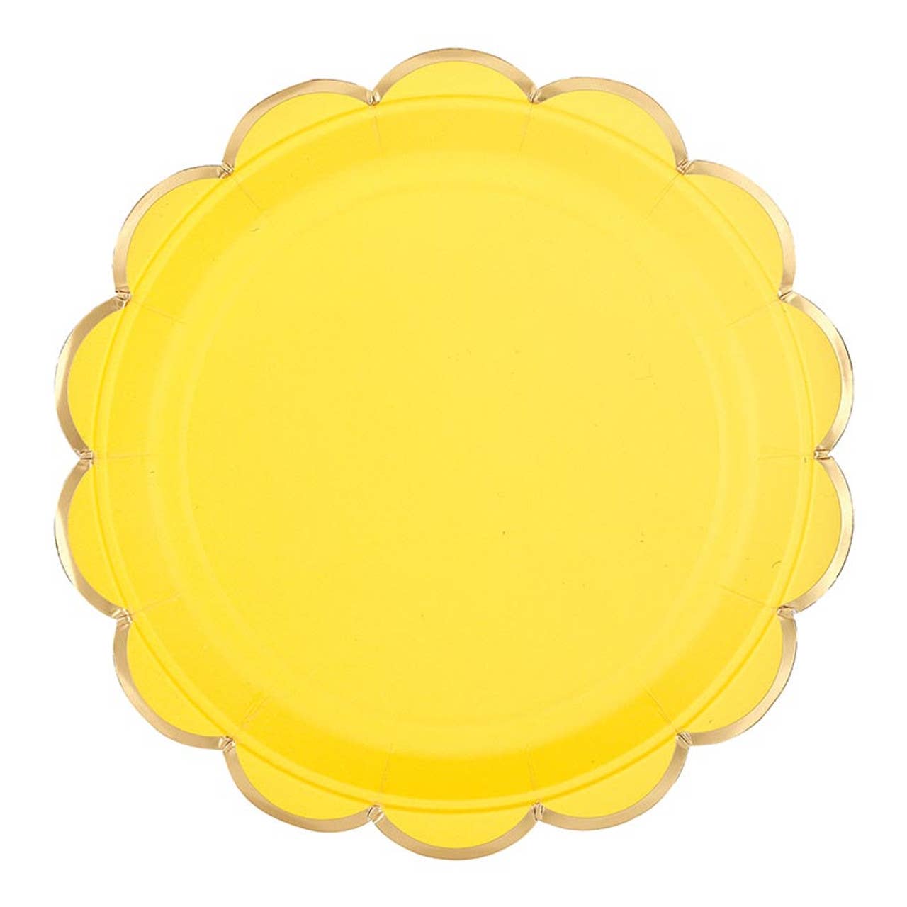 Round Scalloped Foil Plates