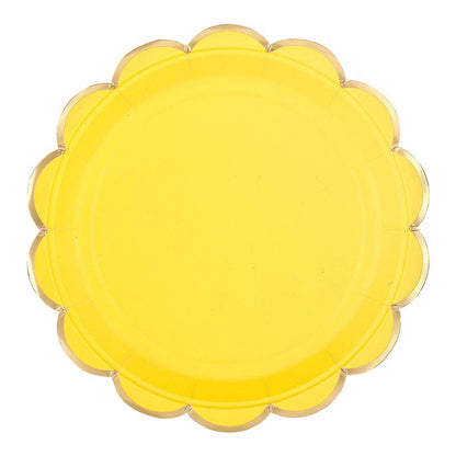 Round Scalloped Foil Plates