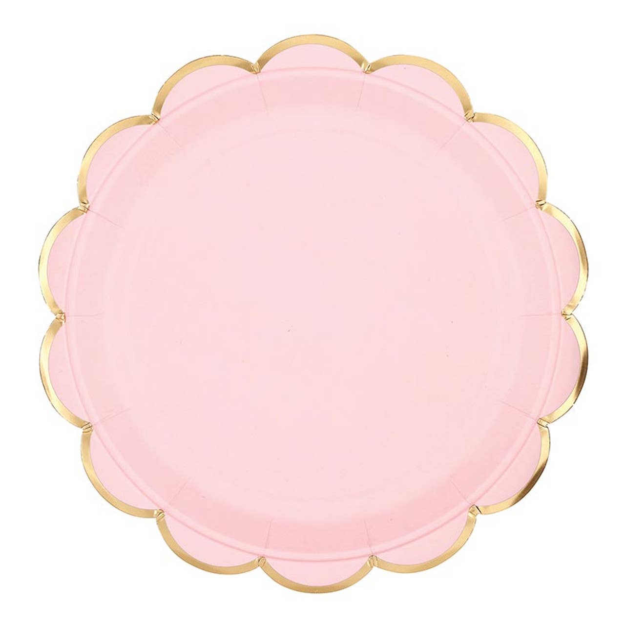 Round Scalloped Foil Plates