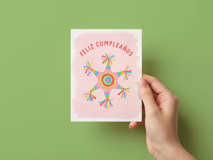 Feliz Cumpleaños Piñata Greeting Card