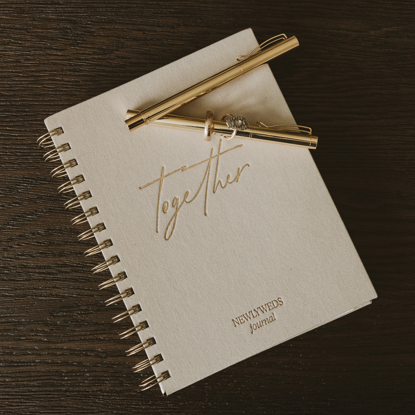 Newlywed One Line A Day Prompted Journal - Wedding