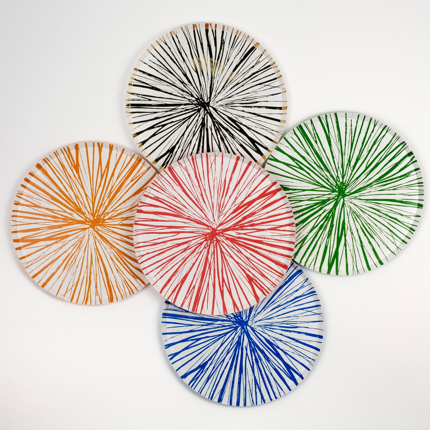 Orange Radiance Dinner Plates