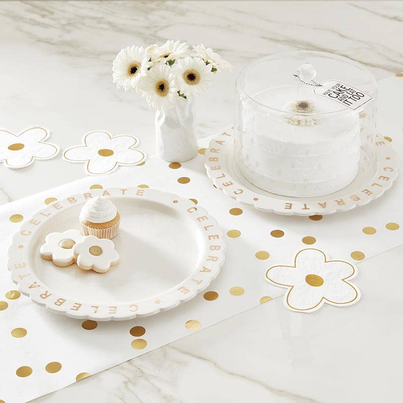 Cocktail Napkin - Die Cut Flowers