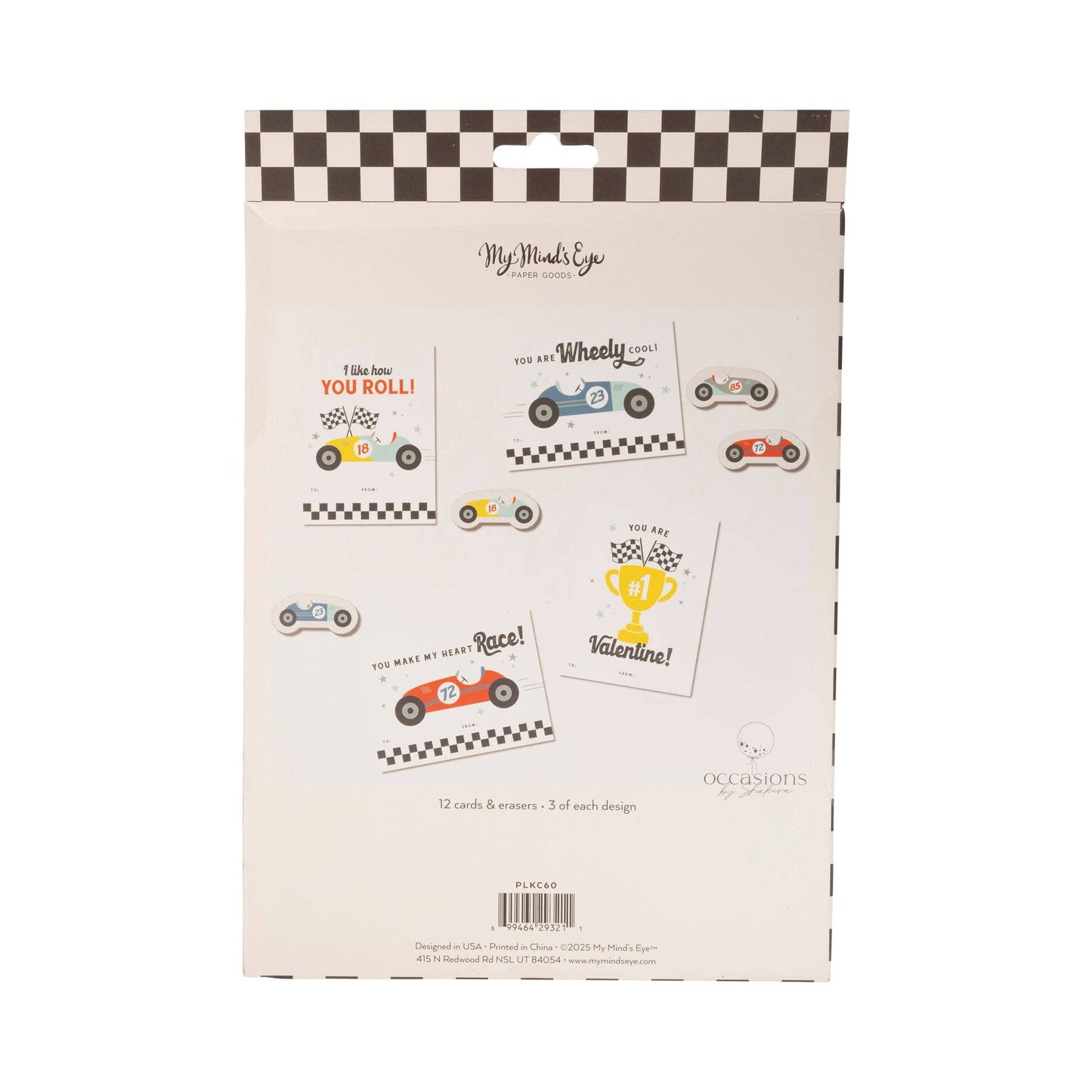 Race Car Valentines Cards