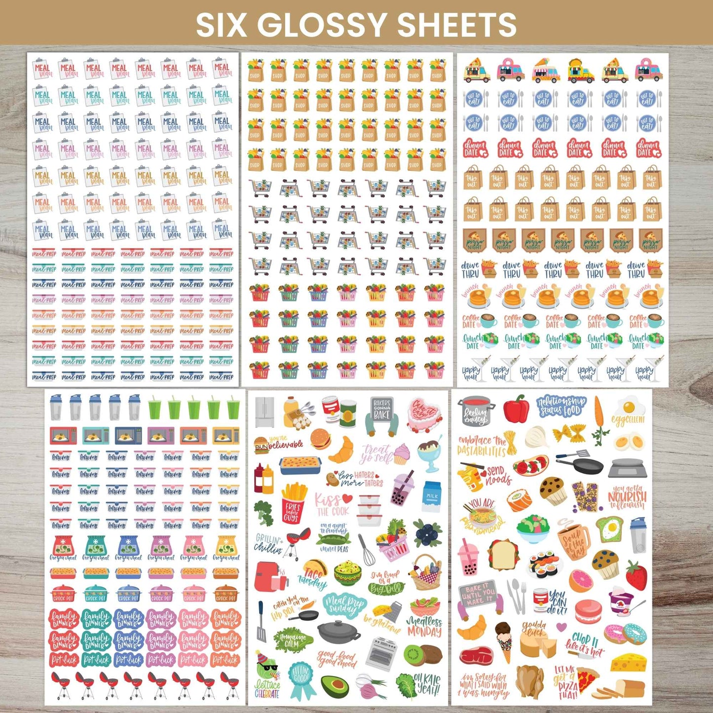 Meal Planning Sticker Pack