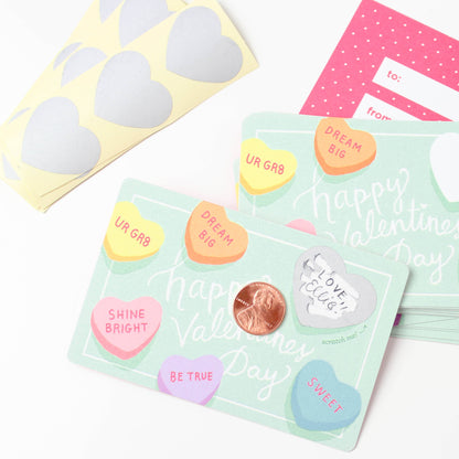 Scratch-off Valentine Cards - Sweethearts