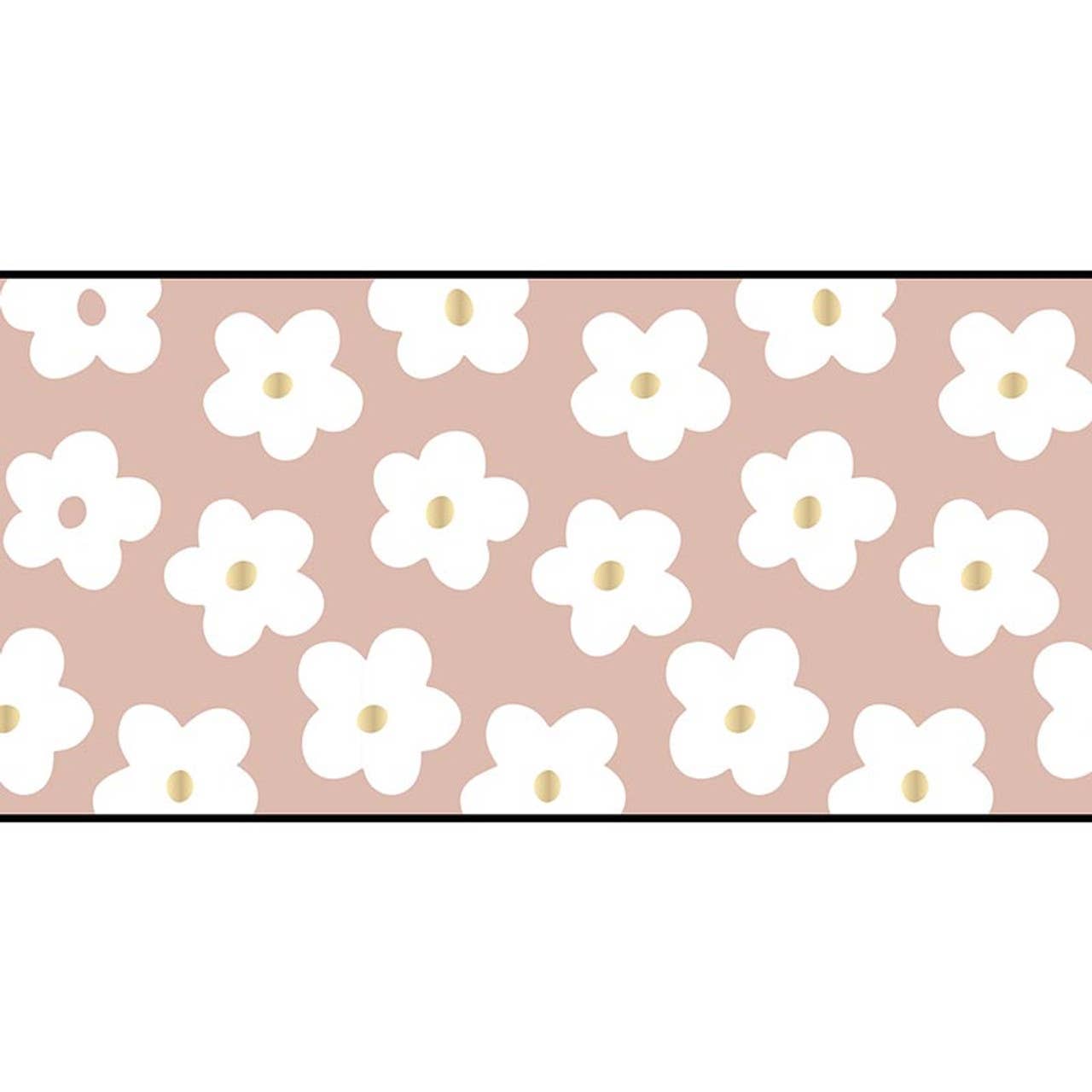 Paper Table Runner - Daisy Pink Flower