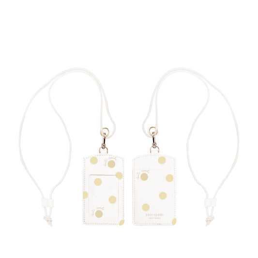 Id Holder, Gold Dot With Script