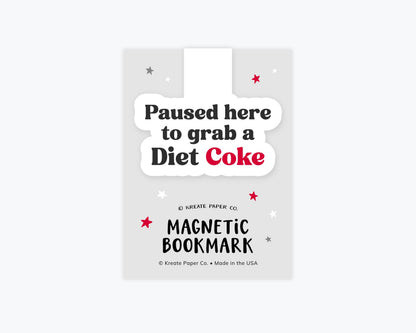 Diet Coke Bookmark, Book Shop Gifts, Bookmarks: Clear Cello Sleeve