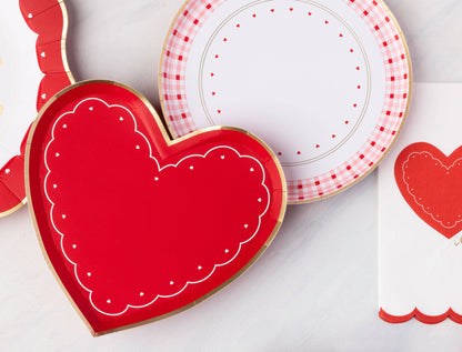Valentine Heart Plates