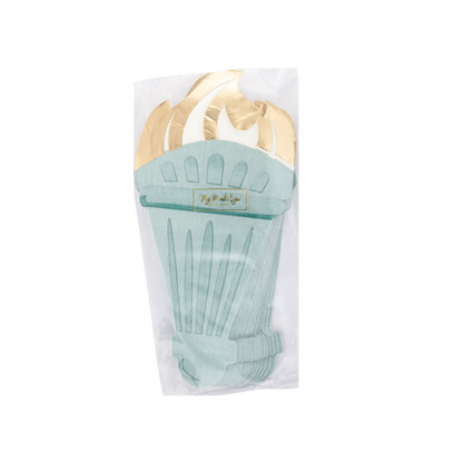 Lady Liberty Shaped Paper Dinner Napkin