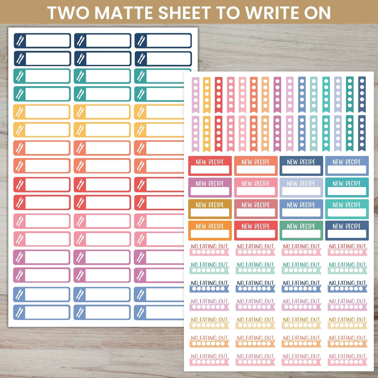 Meal Planning Sticker Pack