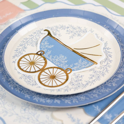 Blue Baby Carriage Beverage Napkins