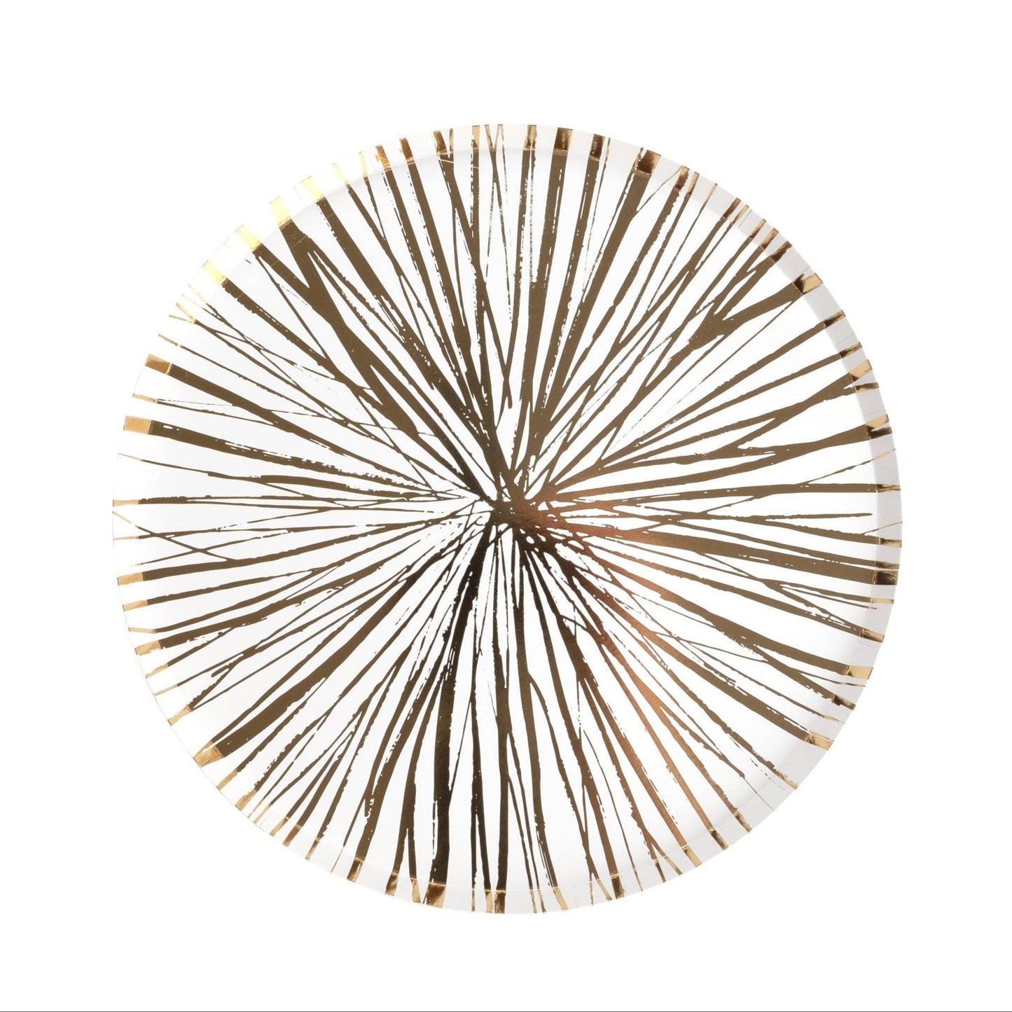 Radiance Gold Foil Dinner Paper Plates
