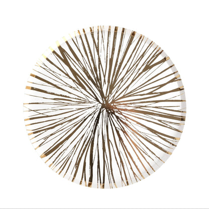 Radiance Gold Foil Dinner Paper Plates