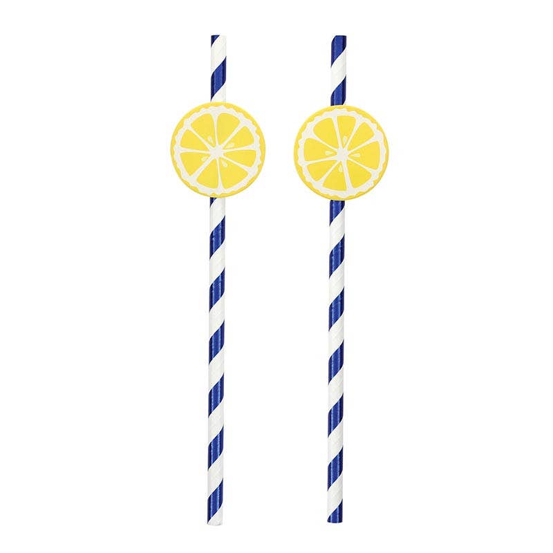 Lemons Paper Straw