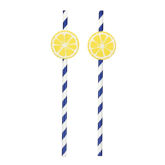 Lemons Paper Straw