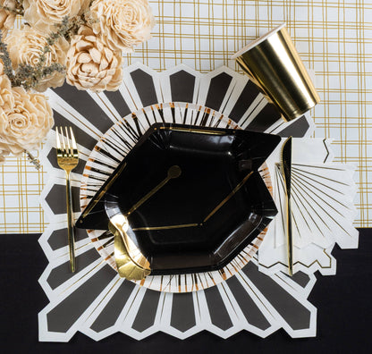 Radiance Gold Foil Dinner Paper Plates