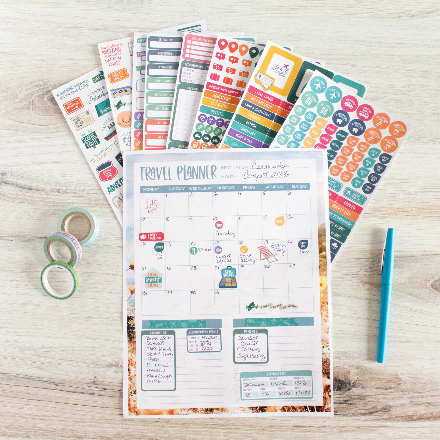 Travel Sticker Pack