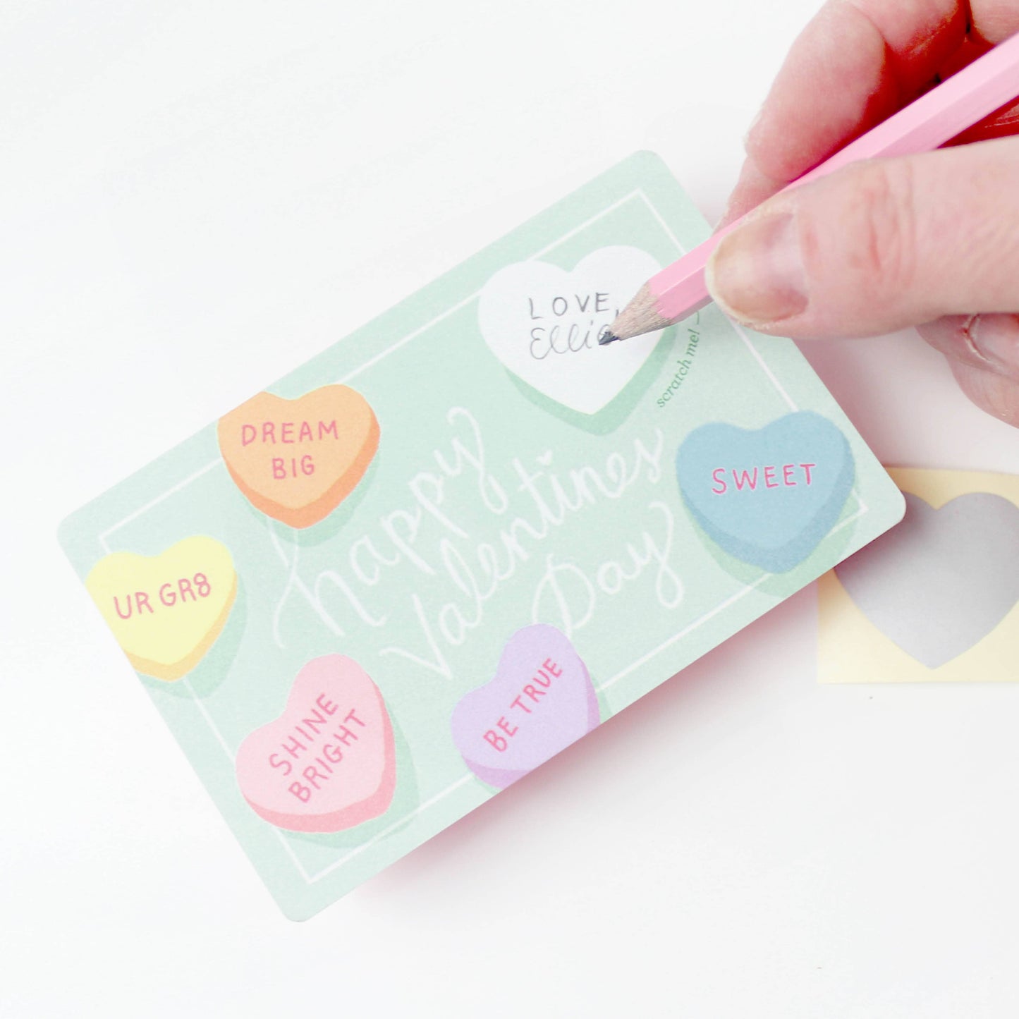 Scratch-off Valentine Cards - Sweethearts