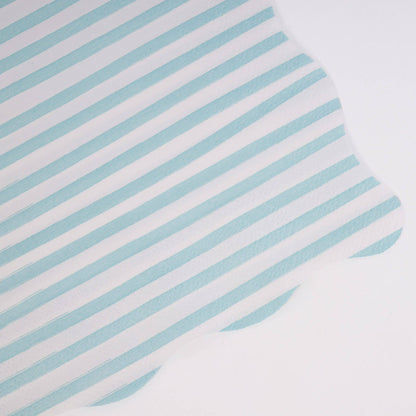 Teal and White Stripe Napkins